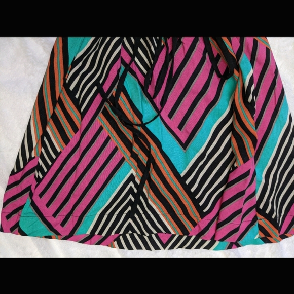 Miss Selfridge Bold Print 80's Style Dress - Picture 4 of 5